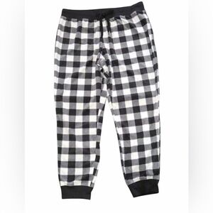 Aeropostale Black and White Buffalo Plaid Women’s XL Pajama Bottoms